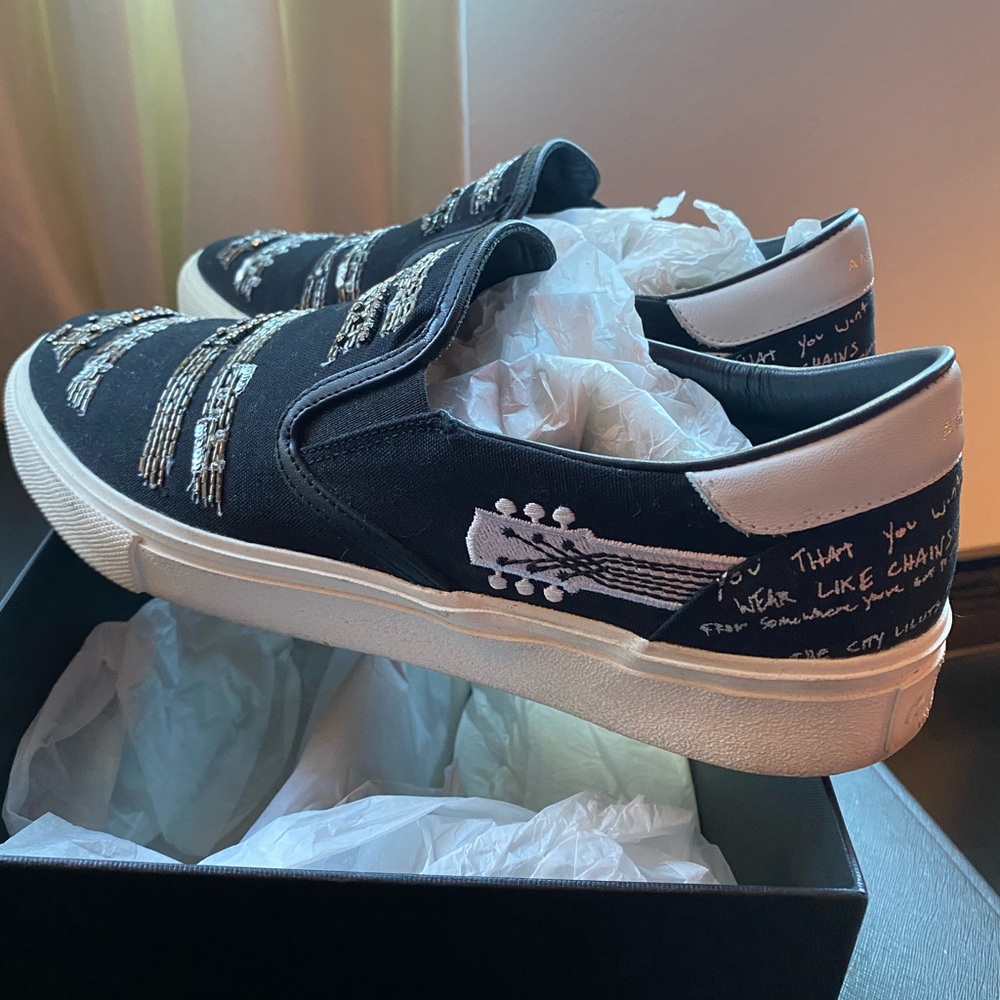 AMIRI MUSIC NOTE slip-ons. Size 43. That’s a 10 (but these fit me at 9.5)